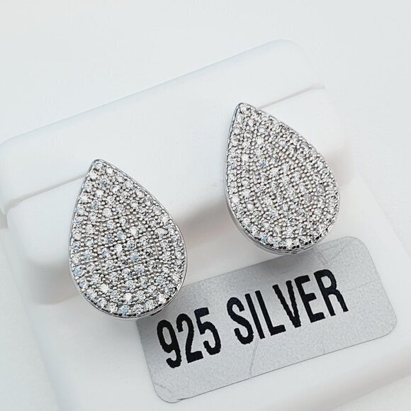 "925 Sterling Silver Cubic Zirconia Earrings, U19254835 - Picture 7 of 11